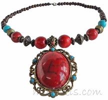 Indian ethnic necklace - click here for large view